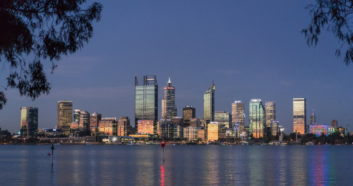 travelingcolors - Perth Skyline, Western Australia | Australia...