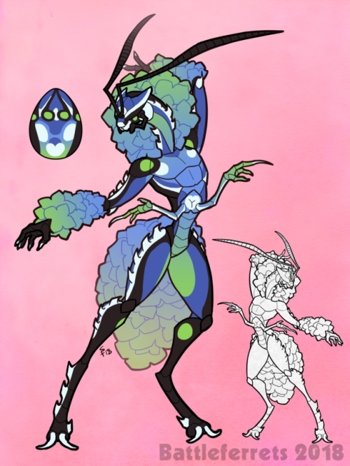 An egg adoptable for @cornyeelart ! They wanted an insect or...