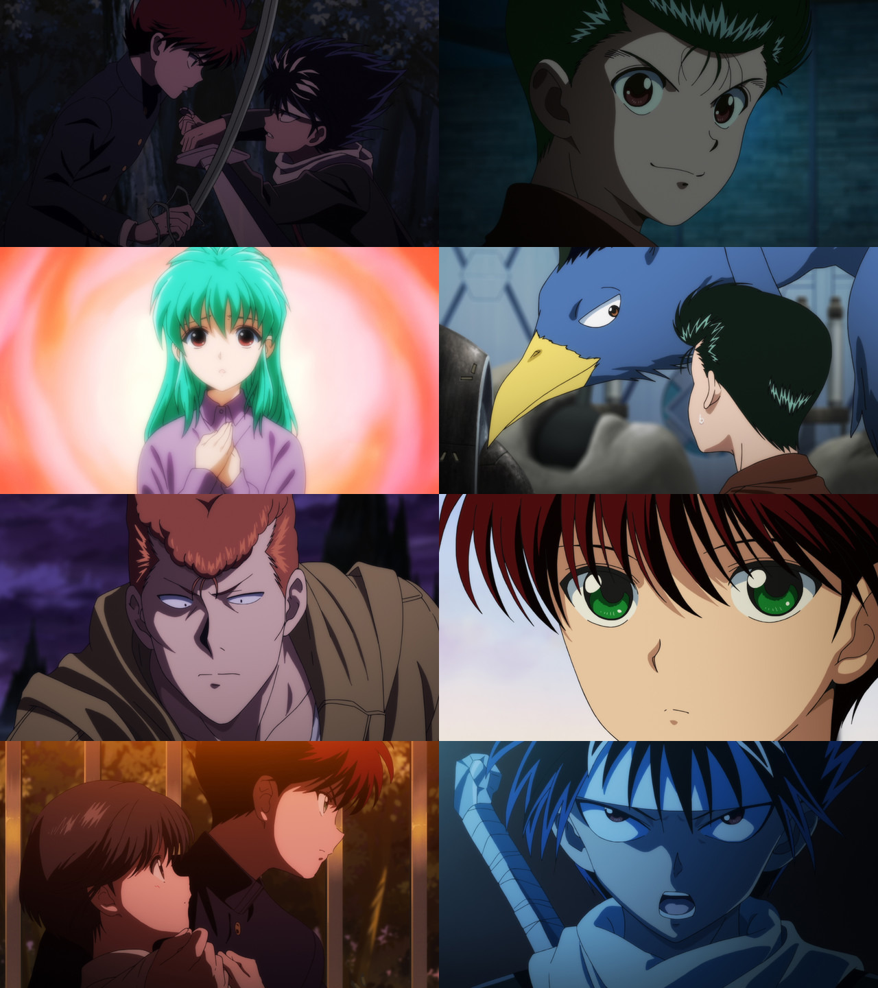 New screencaps from the upcoming âYu Yu Hakushoâ OVA episodes Two Shots and Noruka Soruka. It will be bundled with the fourth part of the animeâs 25th Anniversary Blu-ray Box collection; on sale October 26th (Studio Pierrot)