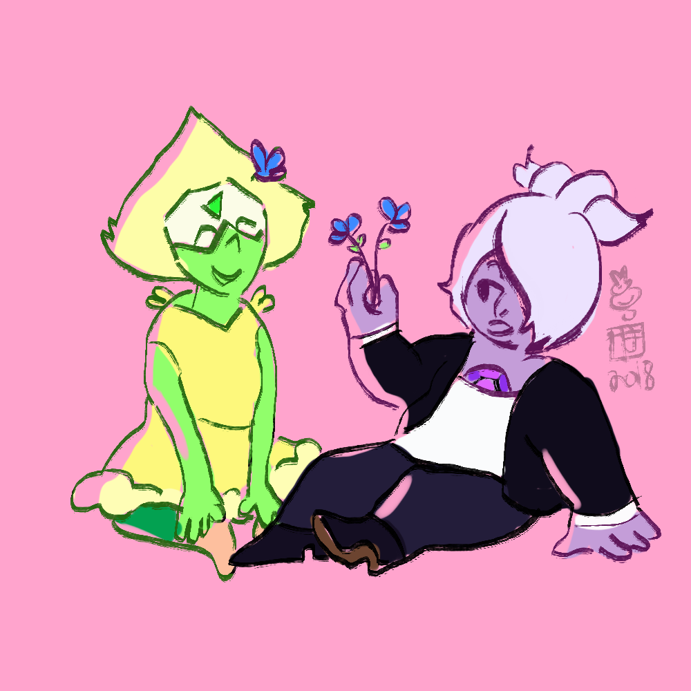 amethyst/peridot for a supporter who would like to remain anonymous! thanks for the support!