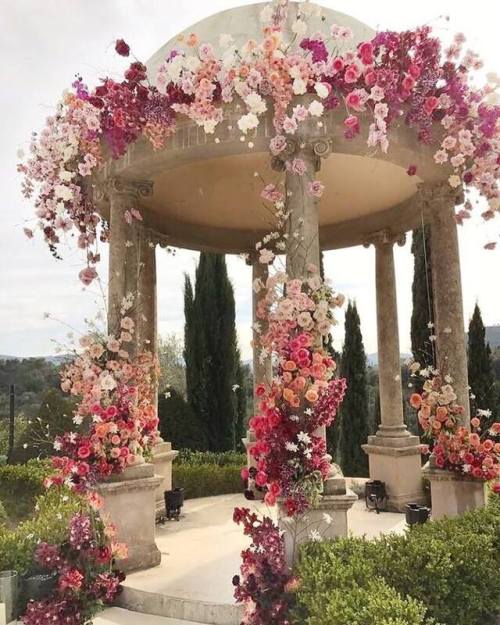 Say your wedding vows at this beautifully decorated gazebo?