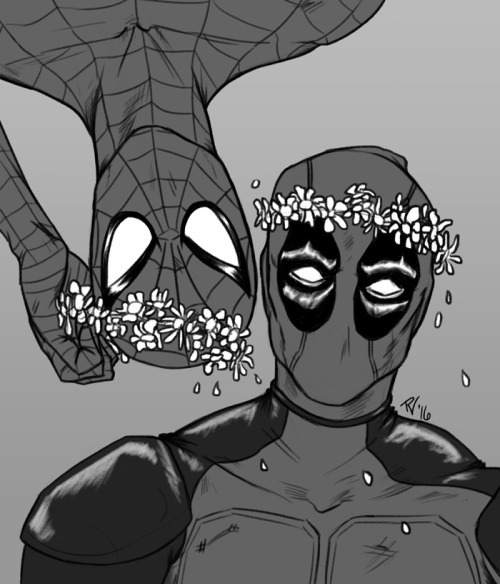 beckaliz - Spideypool Saturday finishes up with flower crowns!...