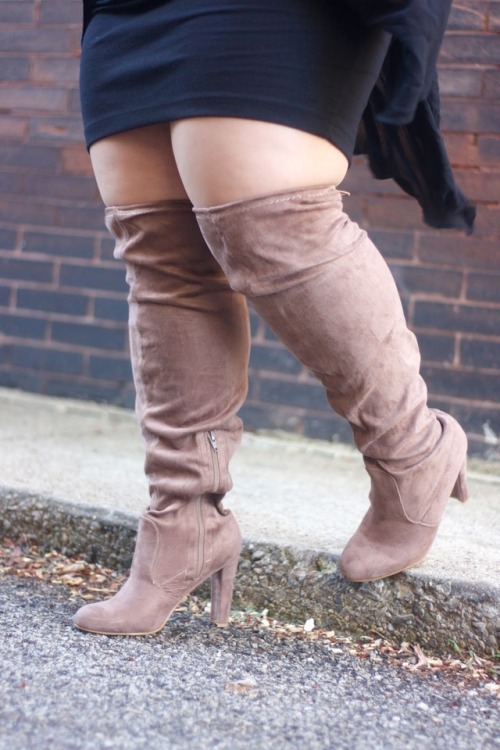 Thigh’s  the limit with these faux suede thigh-high boots! Get...