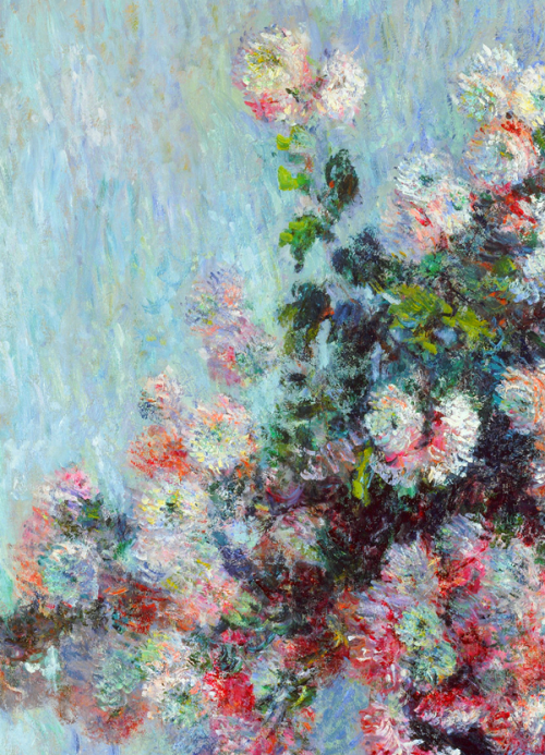 goodreadss:Chrysanthemums, Claude Monet.(detail)