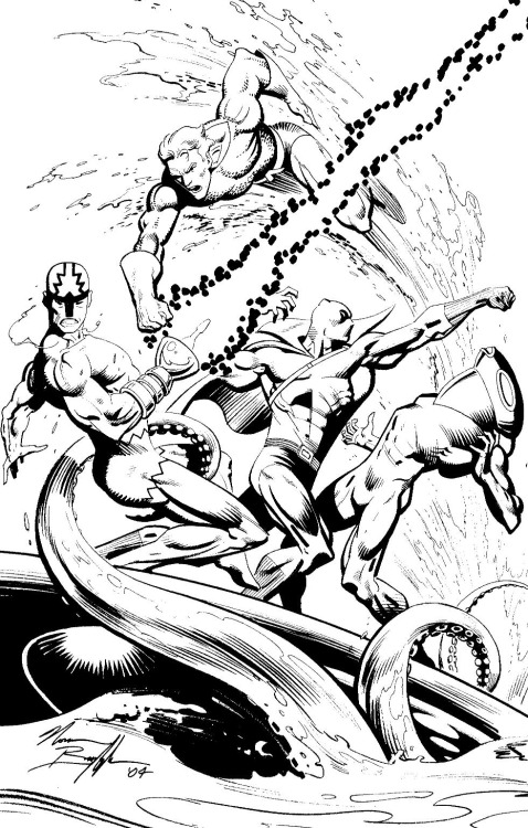 travisellisor - Aquaman and Black Panther vs. Klaw and Black Manta...