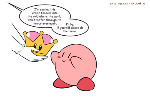 rainyazurehoodie:Thus Super Crown Kirby was born and chaos...