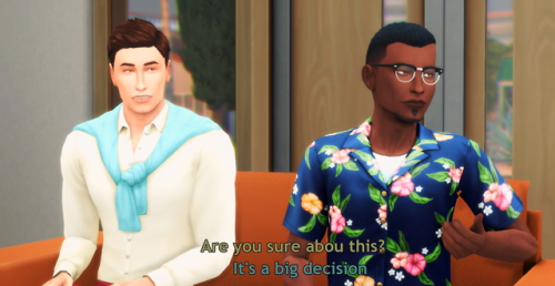 asdf-sims - They decided to take the conversation to the living...