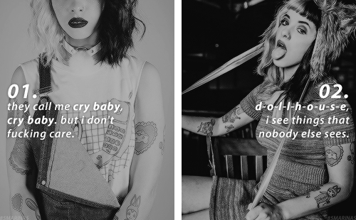 85marinas - cry baby + song titles