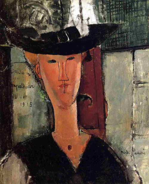 expressionism-art - Madame Pompadour, 1914, Amedeo...