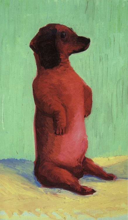 urgetocreate - David Hockney, “Dog Days” painting, 1990’s