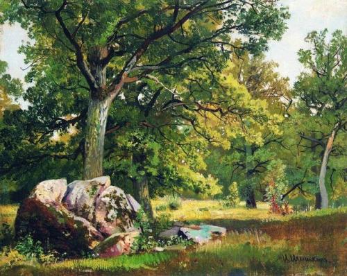 ivan-shishkin:Sunny day in the woods. Oaks, Ivan...