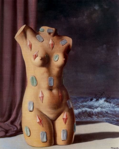 surrealism-love - The drop of water, 1948, Rene Magritte