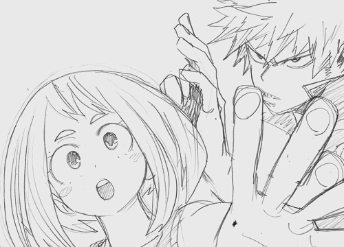 vinea-princess - Kacchako - Horikoshi’s Twitter Sketches.