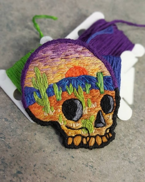 sosuperawesome - Embroidered Skull Patches, by Haley Dicken on...