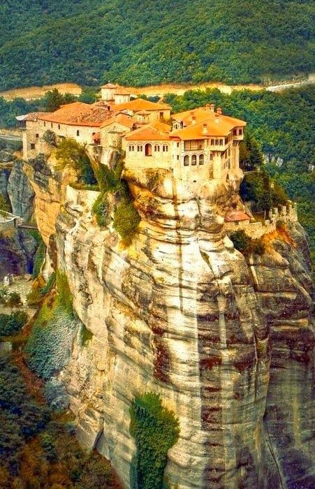 architecturia - Meteora Monastery in lovely art