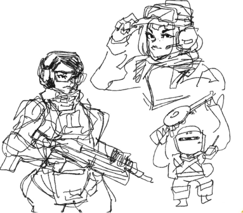 Siege doodles, featuring Ying
