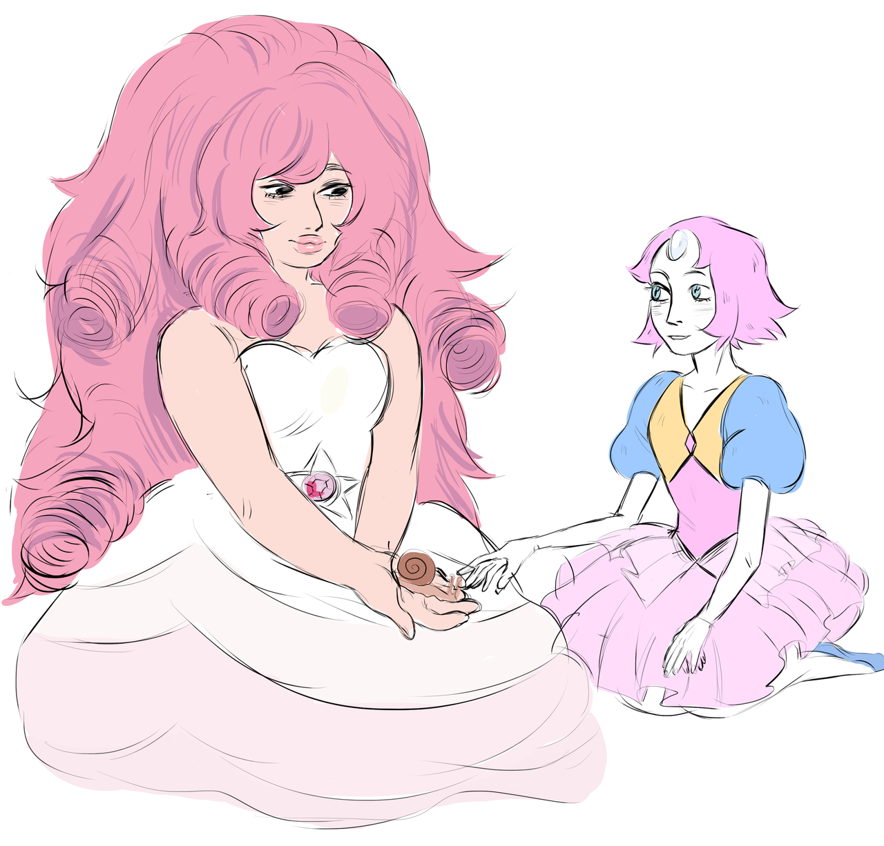 an opal, rose and homeworld pearl? (dont tag as kin/id/me pls)