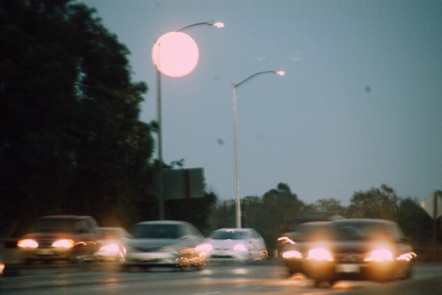 serenamosa - Full moon on the highway.
