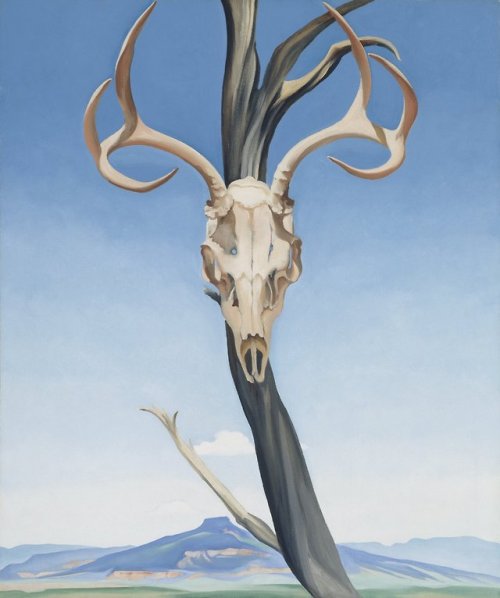 theartsyproject - Georgia O’Keeffe, Deer’s Skull with Pedernal,...