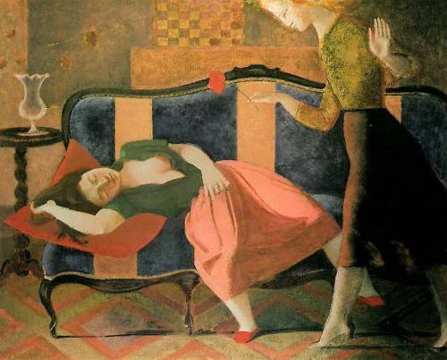 expressionism-art - The Dream, 1955, BalthusSize - 162x130...