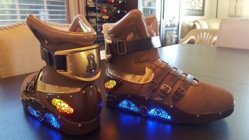 steampunktendencies - Steampunk Mcfly Nike Mags by...