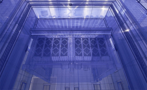 cubebreaker - This installation by Do Ho Suh used silk to recreate...