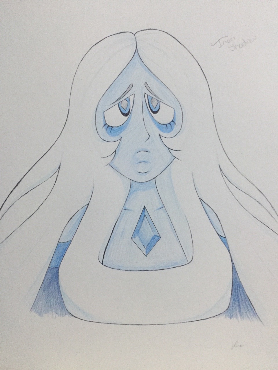 Brother got me a big ol sketchy book for Christmas and thought I’d draw my favourite diamond to start it off :)