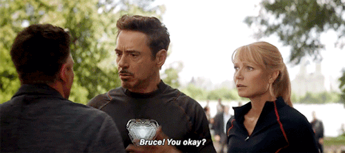van-dyne - Tony looking out for Bruce 