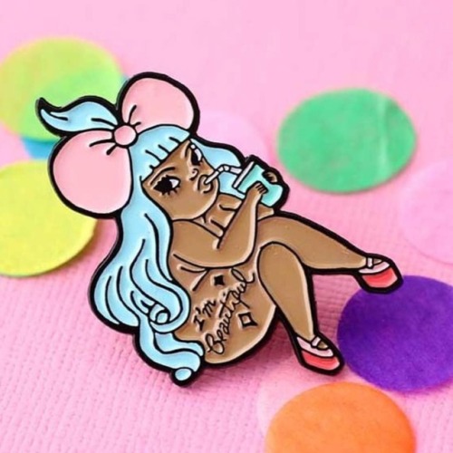 melstringer:One of the enamel pins I created in collaboration...