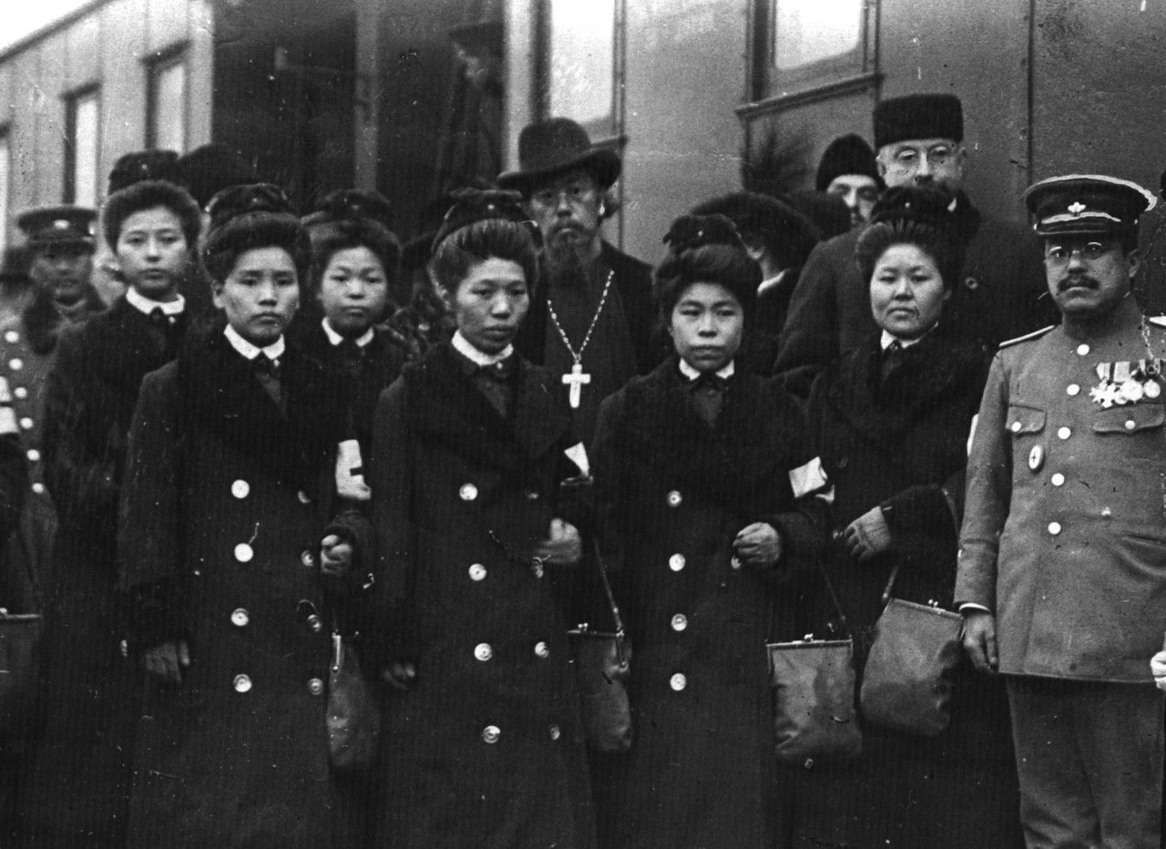 Японцы из "Красного креста" в Москве, в Первую Мировую.