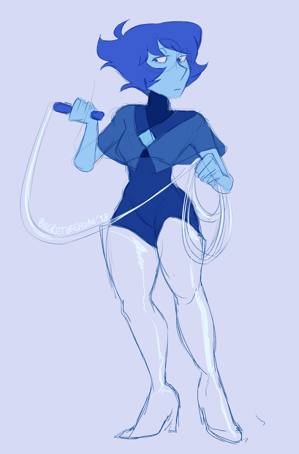 Anonymous said: LAPIS.... IN HOLLY BLUE'S KILLER THIGH HIGHS Answer: G-good idea…………