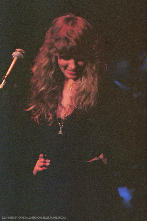 crystallineknowledge - Stevie photographed onstage during a...