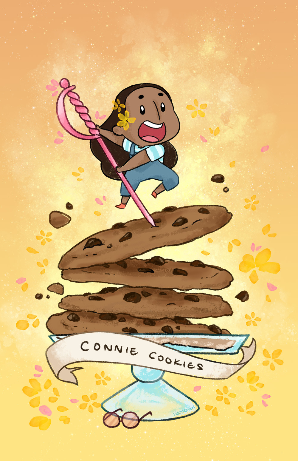 introducing to the Steven dessert series…. Connie Cookies! (and her tiny toothpick sword). with so many different C desserts, i ultimately decided on chocolate chip cookies, cuz of all the extra Cs~ I...