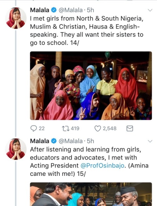 queerafricanboy:weavemama:Malala really is a class act for...