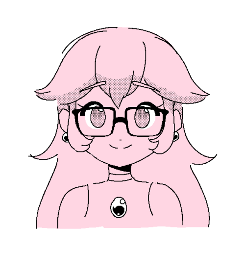 lullabbies:glasses peach doodles. (…yes thats a librarian...