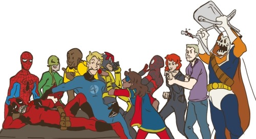 earth-9319:Earth-9319 characters being...