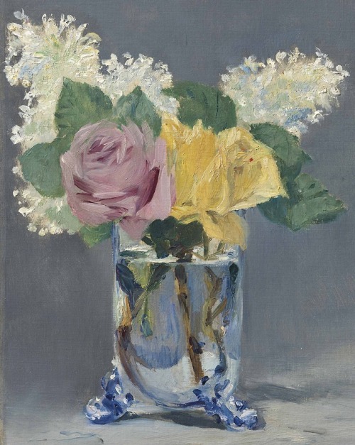lawrenceleemagnuson - Edouard Manet (1832-1883)Lilas et roses...
