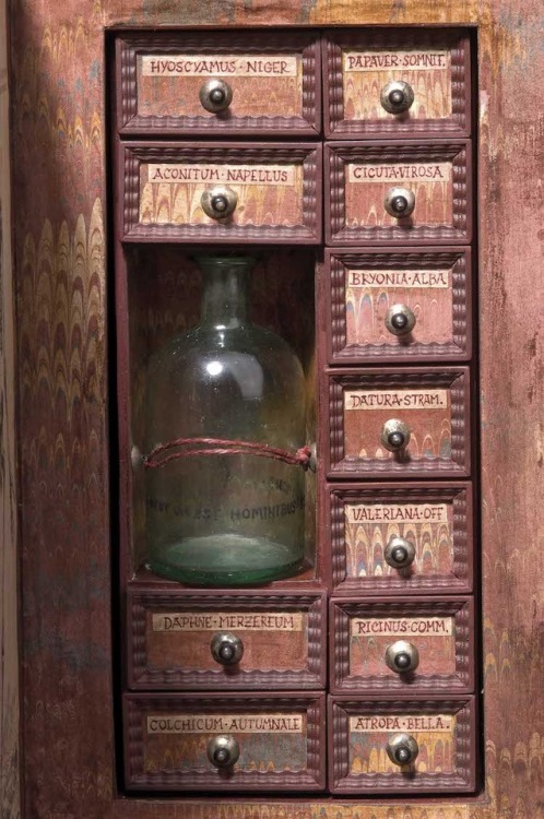 steampunktendencies - 16th Century “Assassin’s Cabinet”.  Poison...