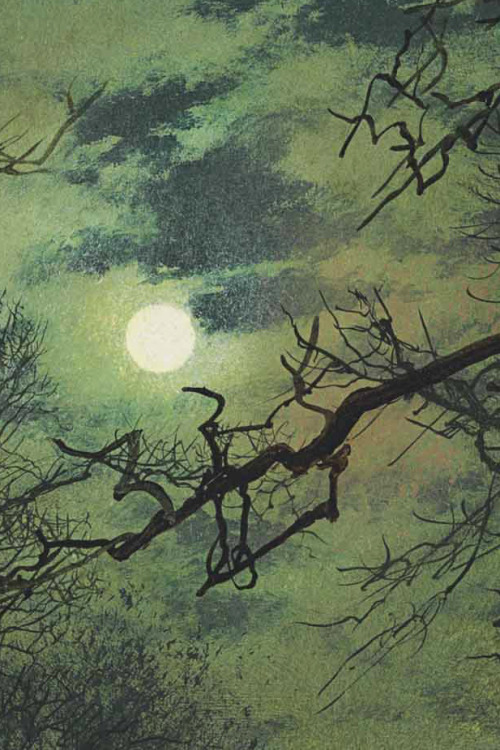 lovingpanzheonruins - John Atkinson Grimshaw,moonlight,details