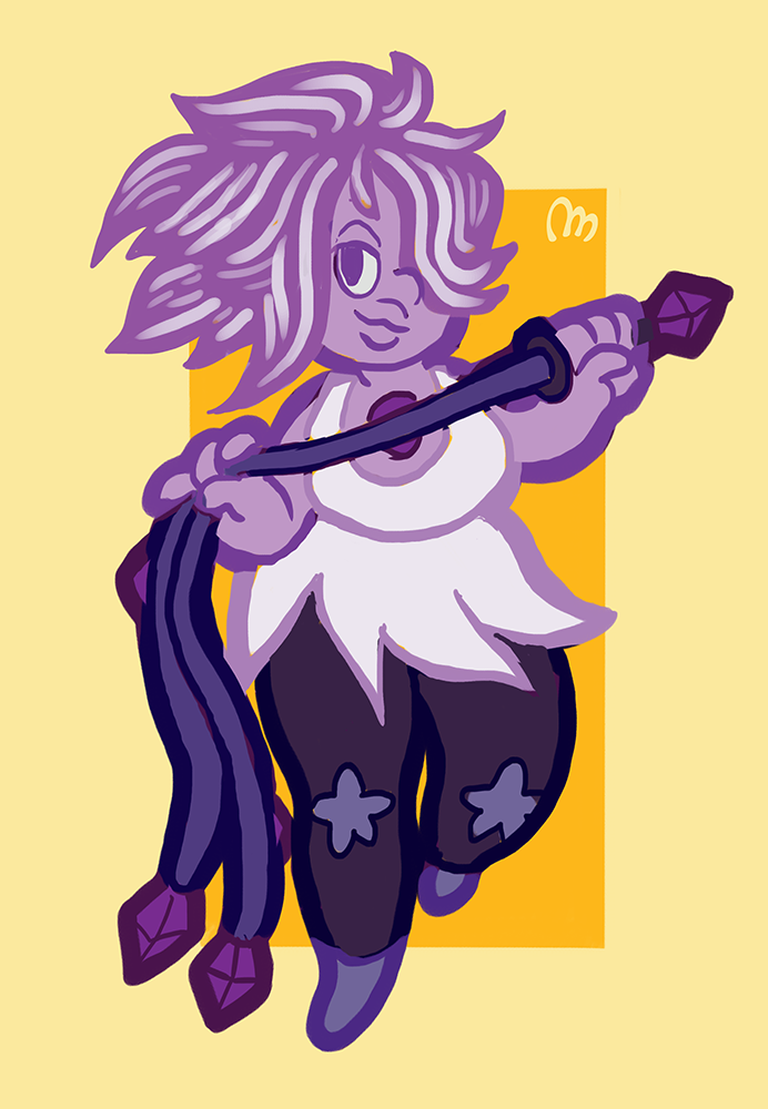 Amethyst DoodleLittle doodle of Ame that’s a bit messy but kinda cute at the same time so I finalized it instead of scrapping it. It was mostly for me to experiment with a few things, anyway. If you...