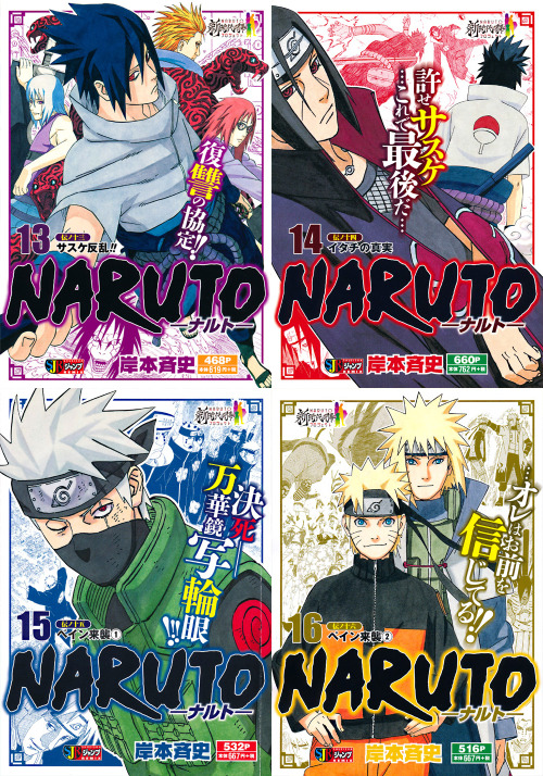 red-beet-soup - All the volume covers of Naruto remix edition