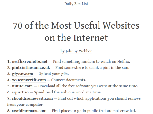stimutax:70 Most Useful Sites on the Internet