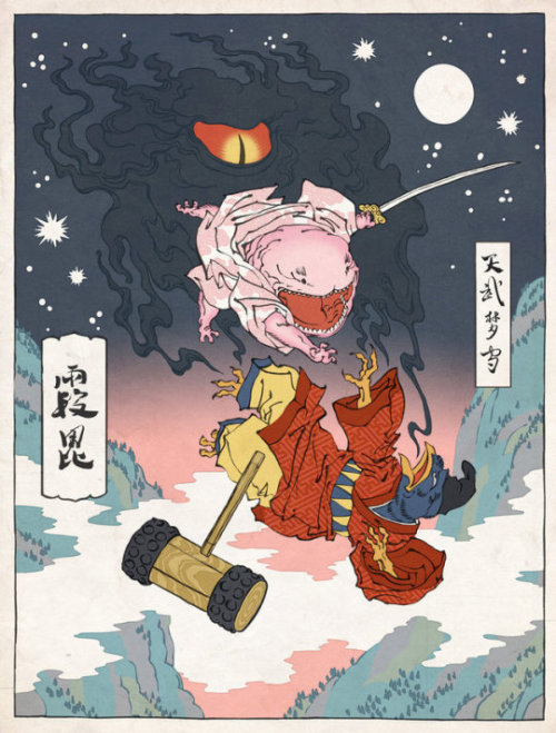 retrogamingblog - Nintendo in the Ukiyo-e style made by Jed...