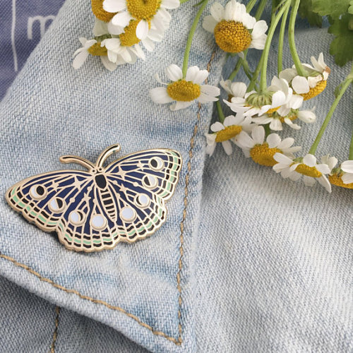 littlealienproducts - Butterfly Pin by WildflowerandCompany 