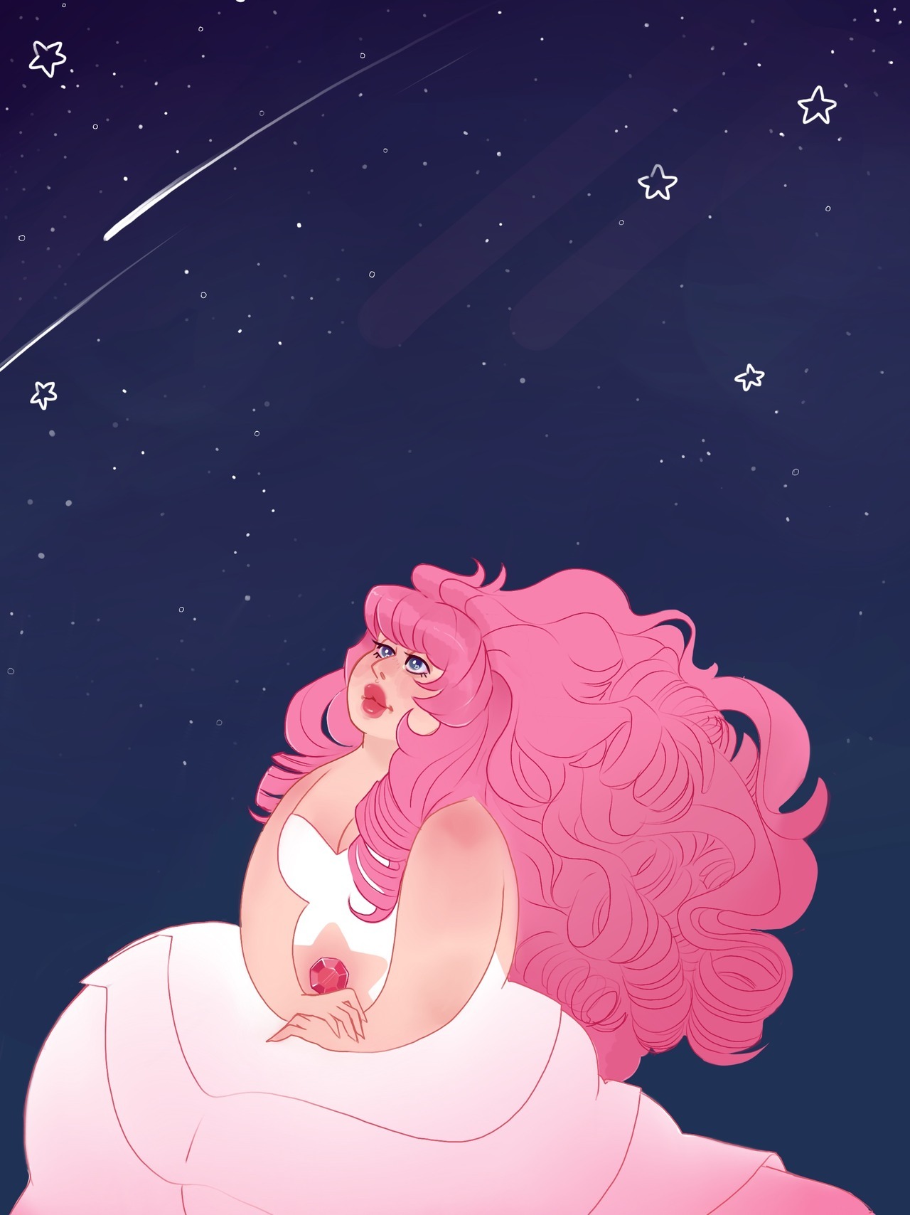 Starry Eyed Galaxy Gazing I finally have drawn a Rose I’m happy with!!