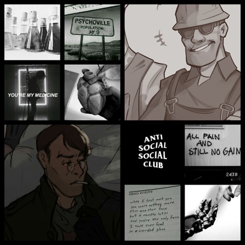 tf2-aesthetics - Science Party - Black and White