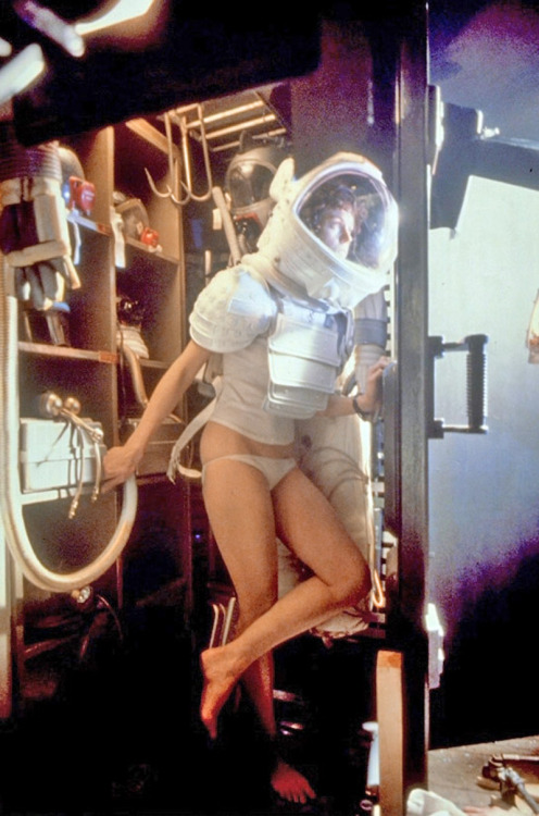vintageruminance - Sigourney Weaver half-dressed in Alien 1979...