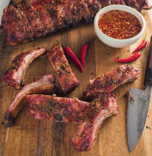 food-for-comfort:Thai Ribs with Hot and Sweet Dipping Sauce