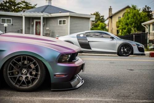 dreamer-garage - Mustang GT vs Audi R8 (via)