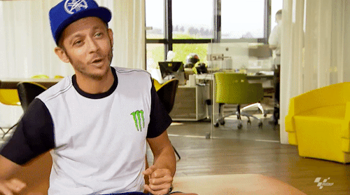 motoleafs:valentino rossi when asked how the injury happened. ...